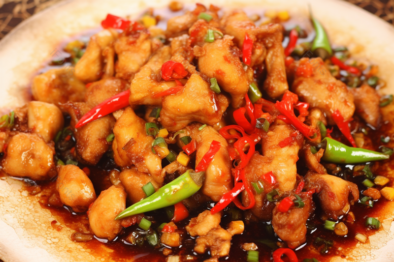 中式美食餐馆双椒鸡影棚拍摄,高清,摄影图,摄影图片,图片大全,摄影图免费下载